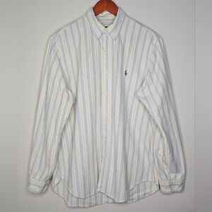 Ralph Lauren Yellow and Blue Striped Shirt